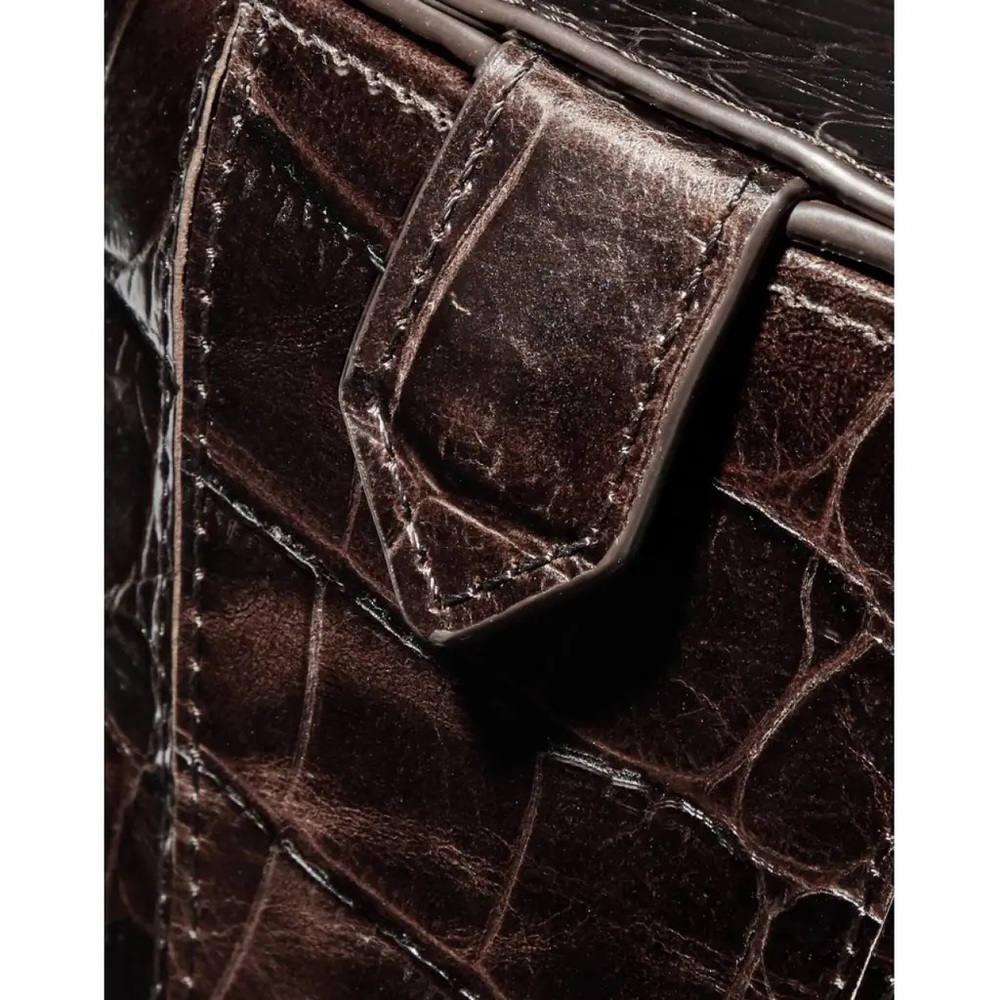 Staud Alice crocodile embossed handbag - Picture 3 of 14